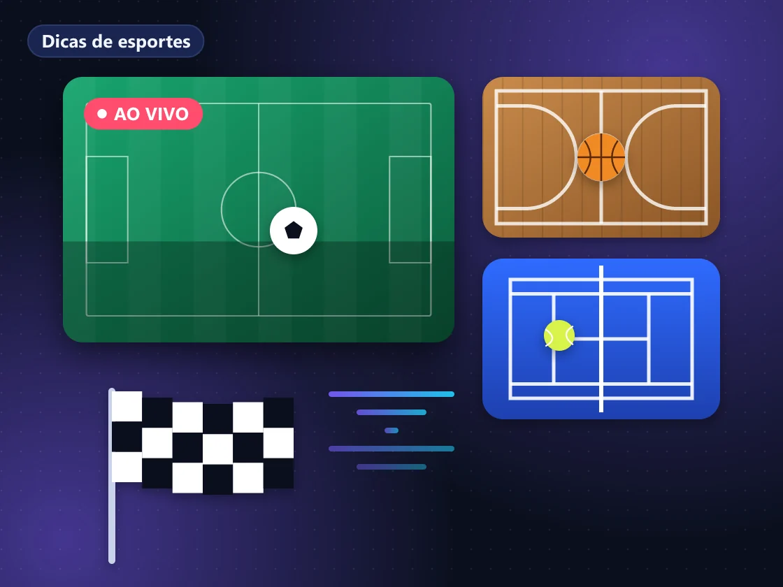 Sala com TV mostrando esportes e celular com agenda semanal ao lado